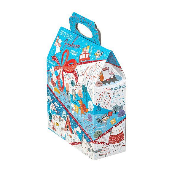 Сладкий новогодний подарок Сумочка Синее небо